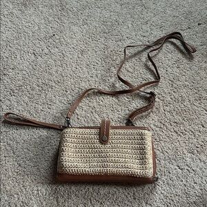 The Sak woven clutch/crossbody